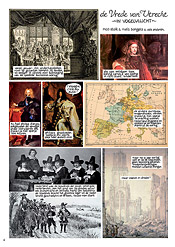 tekening: Niels Bongers & Nico Stolk bladzijde uit Dans van de gezanten