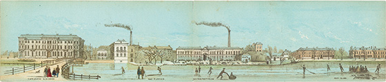 Catharijnebrug en Rijnkade, 1859