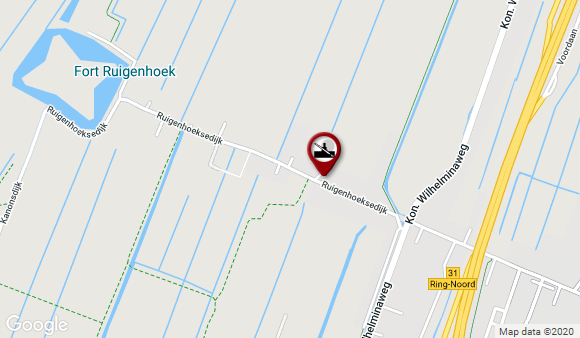 kaart van molen Geesina, Ruigenhoeksedijk