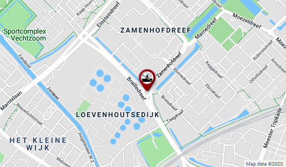 kaart van Zamenhofdreef