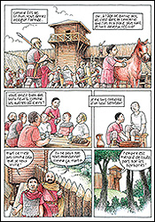 tekening: Niels Bongers bladzijde uit saint-martin