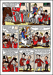 tekening: Joshua Peeters bladzijde uit Sint-Maarten