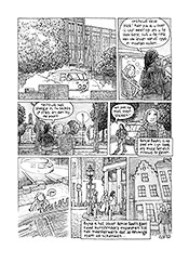 tekening: Niels Bongers bladzijde uit Vorige verhalen
